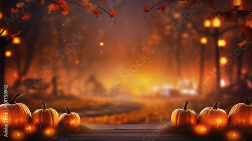 Fotografia ハロウィン、秋、壁紙、背景| halloween, autumn, wallpaper, background,Generative AI