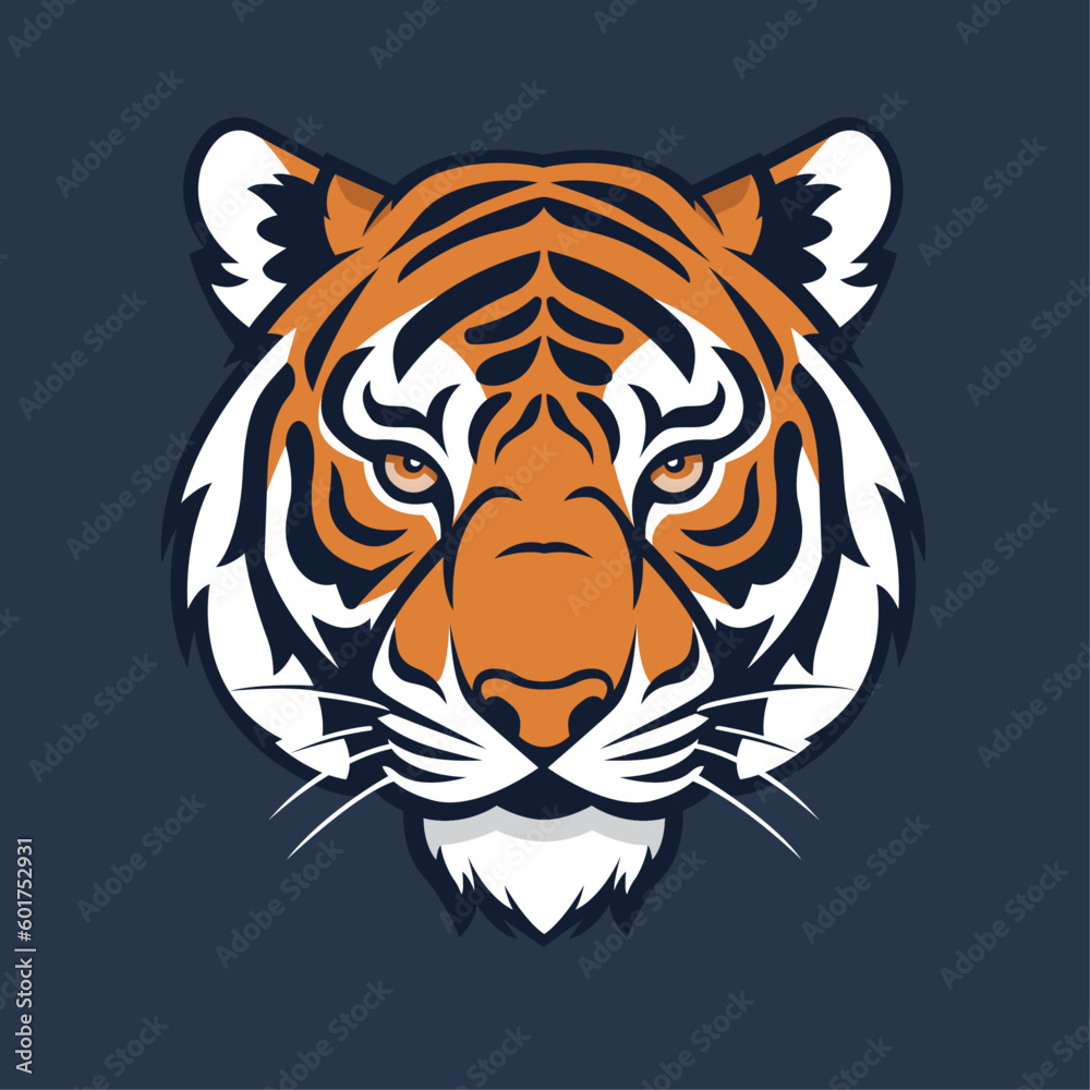 Tiger Head Vector