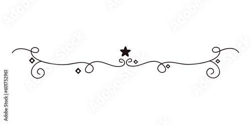 Flourished ornament dividers. Ink flourish and arrow decorations dividers. Vintage divider element. Black thin-line ornate design element collection for wedding invitations, Borders, etc.