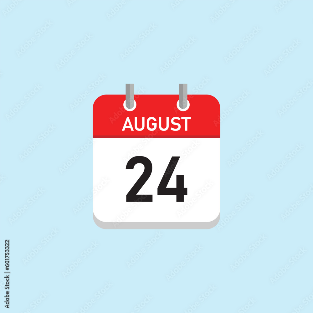August 24 Concept Design. Vector Illustration. August 24 Concept Design. Vector Illustration.