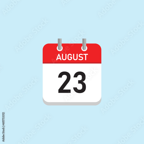 August 23 Concept Design. Vector Illustration.