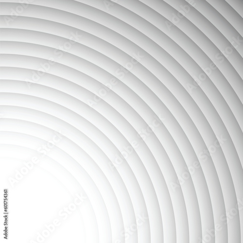 Rounded shape background. Abstract black and white.