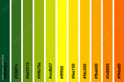 Abstract Colored Palette Guide. Table color shades. Color harmony. Trend colors. Vector illustration EPS 10 File.