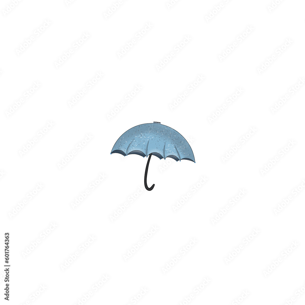 Umbrella verge brolly sunshade weather season vector illustration