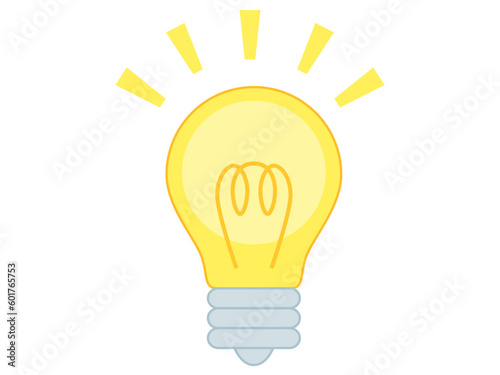 かわいい豆電球のイラスト