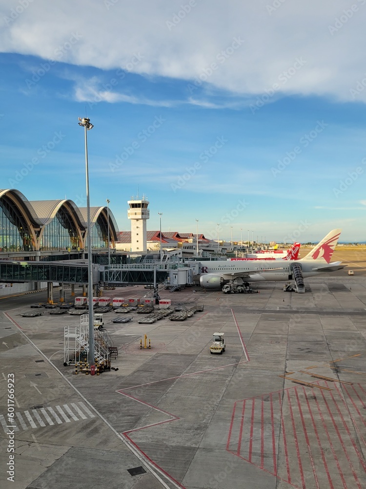 Qatar Airways Boeing 787 at MactanCebu International Airport Cebu