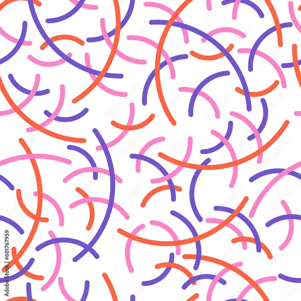 seamless pattern Scattered chaotic lines seamless pattern Scattered chaotic lines