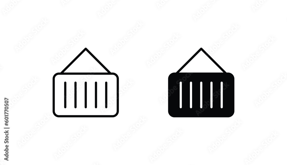 Containner icon design with white background stock illustration Containner icon design with white background stock illustration