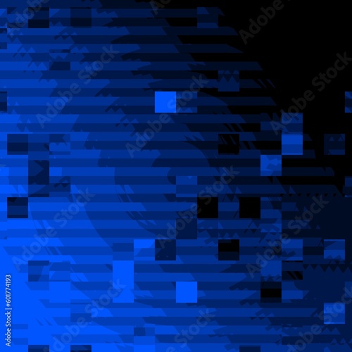 Abstract polygonal dark blue geometric patterns for technology related background. Science fiction fantasy art especially made for network, web, cyberspace, big data, wireless connectivity concept