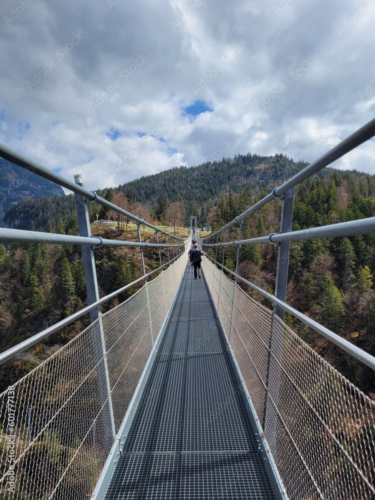 Pedestrian Swinging Bridge in Austria