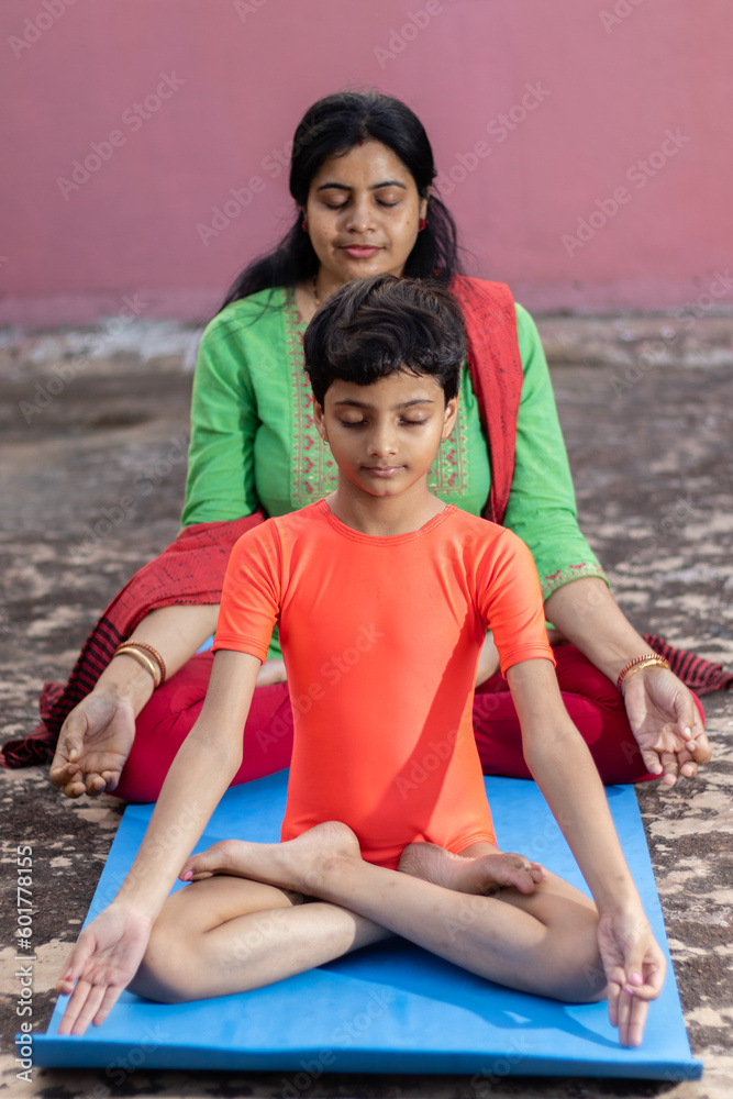 Obraz premium Yoga a healthy lifestyle