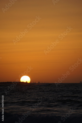 Fototapeta Naklejka Na Ścianę i Meble -  Sun set on the mediterranean in Alexandria
