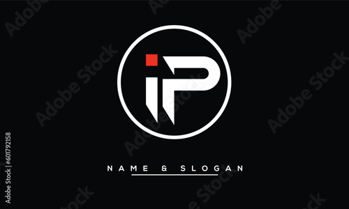 IP,  PI,  I,  P   Abstract  Letters  Logo  Monogram
