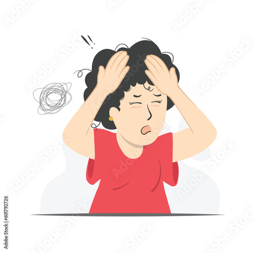 Mom will feel dizzy when tired after clear housework