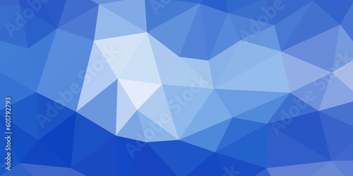 abstract geometric blue gradient with triangles pattern modern background for business