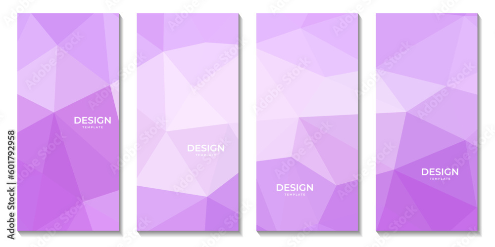 abstract brochures geometric pink gradient with triangles pattern modern background for business