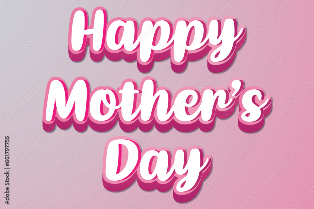 vector beautiful happy Mother's Day flower greeting design