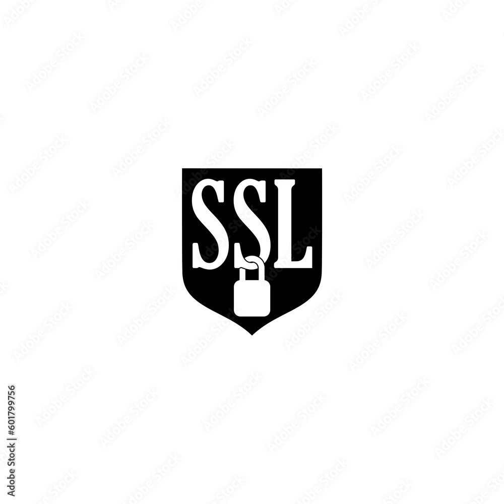 Solution ssl certificate icon isolated on white background Solution ssl certificate icon isolated on white background
