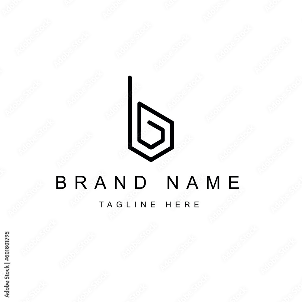 Custom Vector Letter B Logo Design Custom Vector Letter B Logo Design