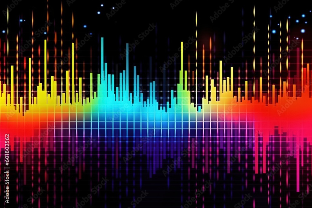 Colorful disco music background, generative ai Colorful disco music background, generative ai