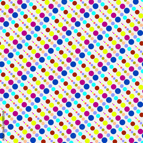 Vector seamless models. Composition of regularly repeating dots, circles. Color, simple.