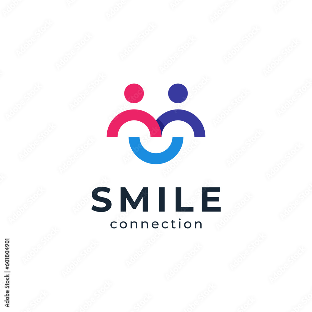 people smile for social and charity logo design people smile for social and charity logo design