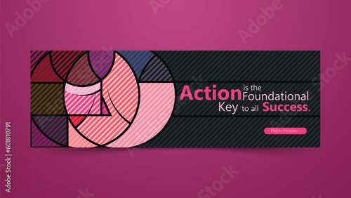 LinkedIn banner with inspiration quotes