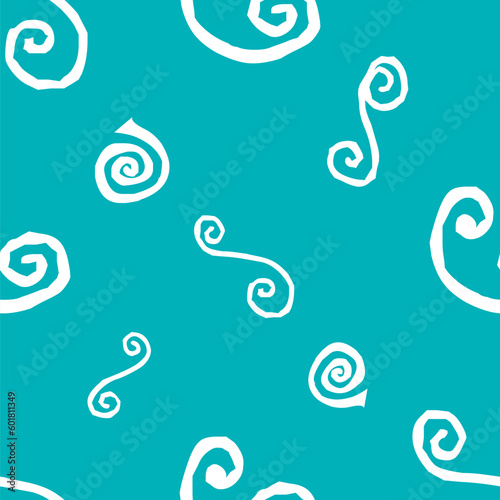White and blue abstract seamless pattern. Can be used for fabric,fashion,cloth,textile,print and decor.