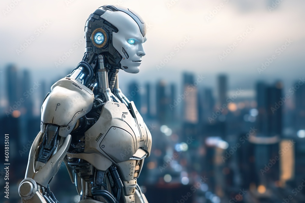 Futuristic Sentience: A Humanoid Robot Experiencing the Pulse of a Tech-Driven Metropolis Futuristic Sentience: A Humanoid Robot Experiencing the Pulse of a Tech-Driven Metropolis