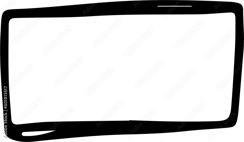 Hand Drawn Rectangle Design Element Hand Drawn Rectangle Design Element