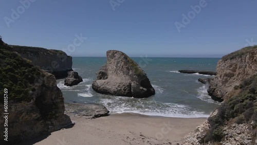 Ocean Drone Shot Sharkfin Cove ROCK 2 photo