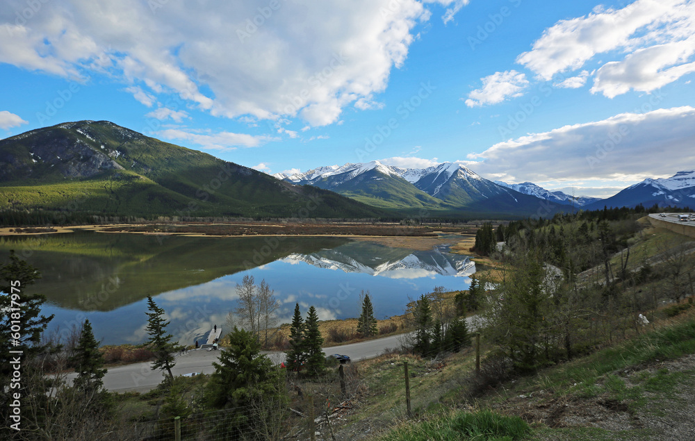 View at Vermilion Lake from Trans Canada Highway - Canada