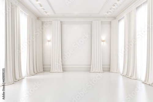 Fototapeta Naklejka Na Ścianę i Meble -  classic and vintage luxury wall backdrop