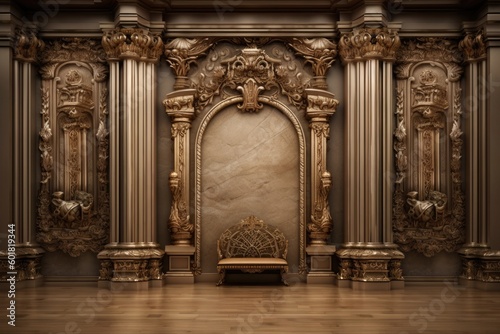 classic and vintage luxury wall backdrop