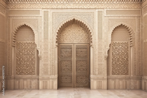 Fototapeta Naklejka Na Ścianę i Meble -  classic and vintage luxury wall backdrop