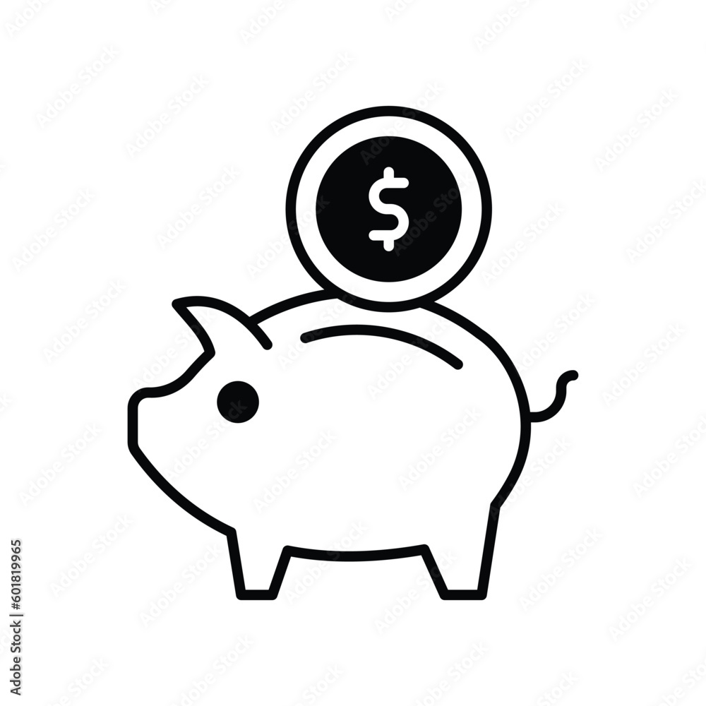 Obraz premium Saving icon vector stock illustration.