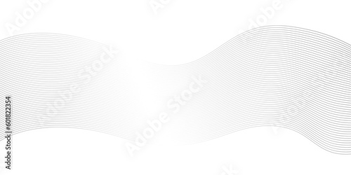 abstract grey wave thin lines pattern vector.