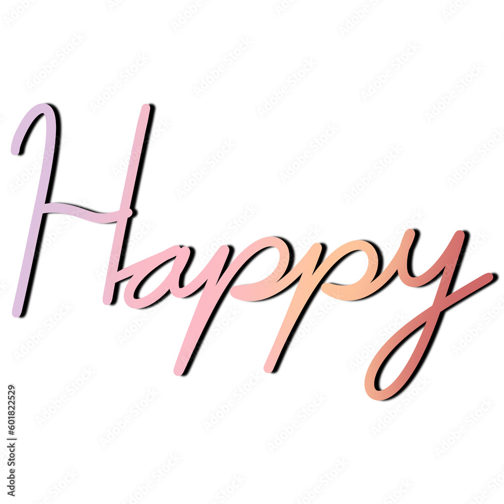 Obraz premium Text in pastel colours 