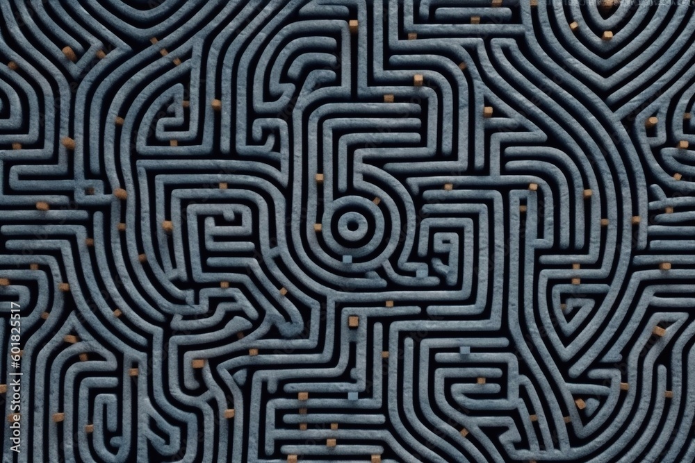Maze abstract background. Labyrinth. Generative ai. Maze abstract background. Labyrinth. Generative ai.
