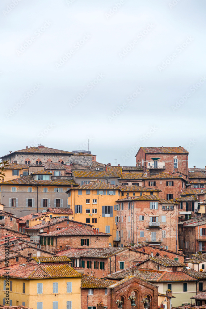 Generic architecture and cityscape view in Siena, Tuscany, Italy