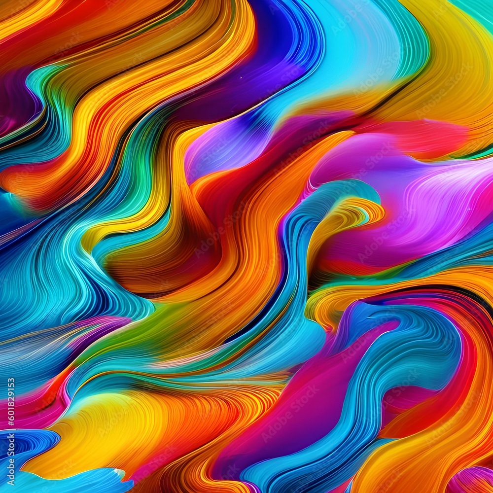66 Colorful Smoke: A vibrant and colorful background featuring smoke in various hues that create a fun and whimsical vibe5, Generative AI
