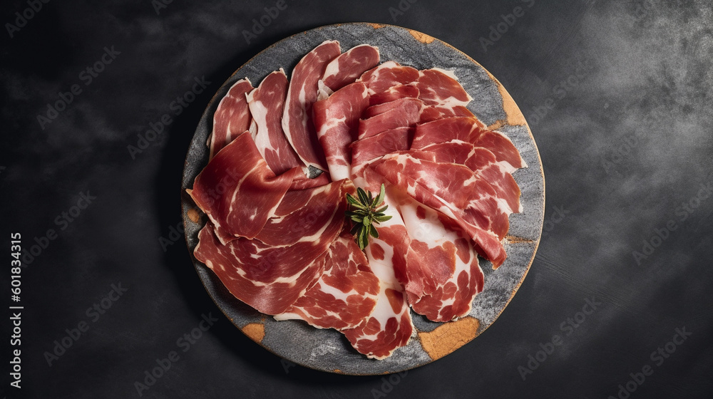 plate of capicola ,generative ai plate of capicola ,generative ai