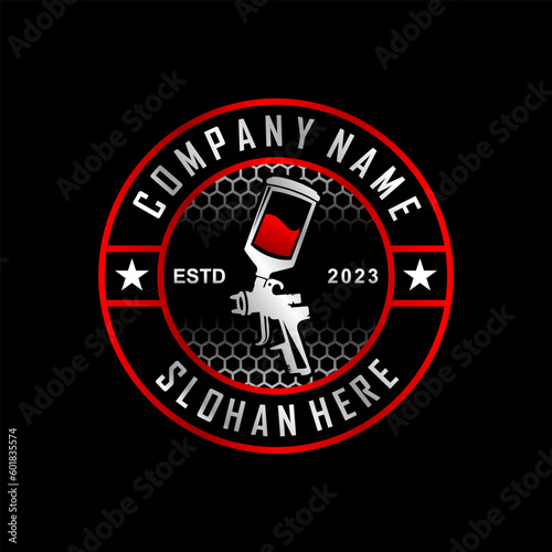 auto paint logo vector illustration