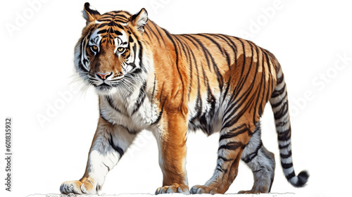 tiger isolated on white