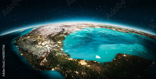 Obraz na plátně Planet Earth - Mexican gulf