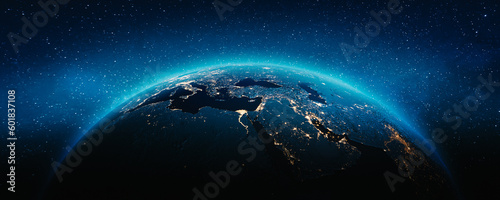 Fototapeta Naklejka Na Ścianę i Meble -  Planet Earth - Europe and Africa