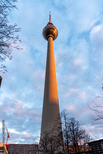 The television tower of Berlin is a tower for antennas radio and television transmitters in central Berlin. It is a well-known landmark of the city,