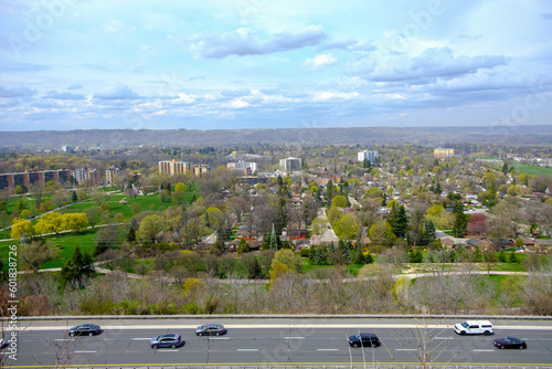 City view over the highway