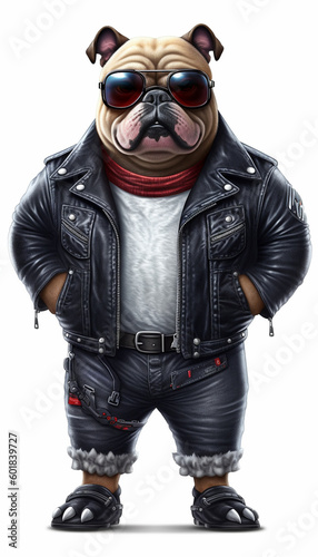 Bulldog cartoon model