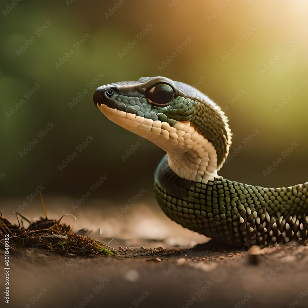 Fototapeta premium snake in the grass